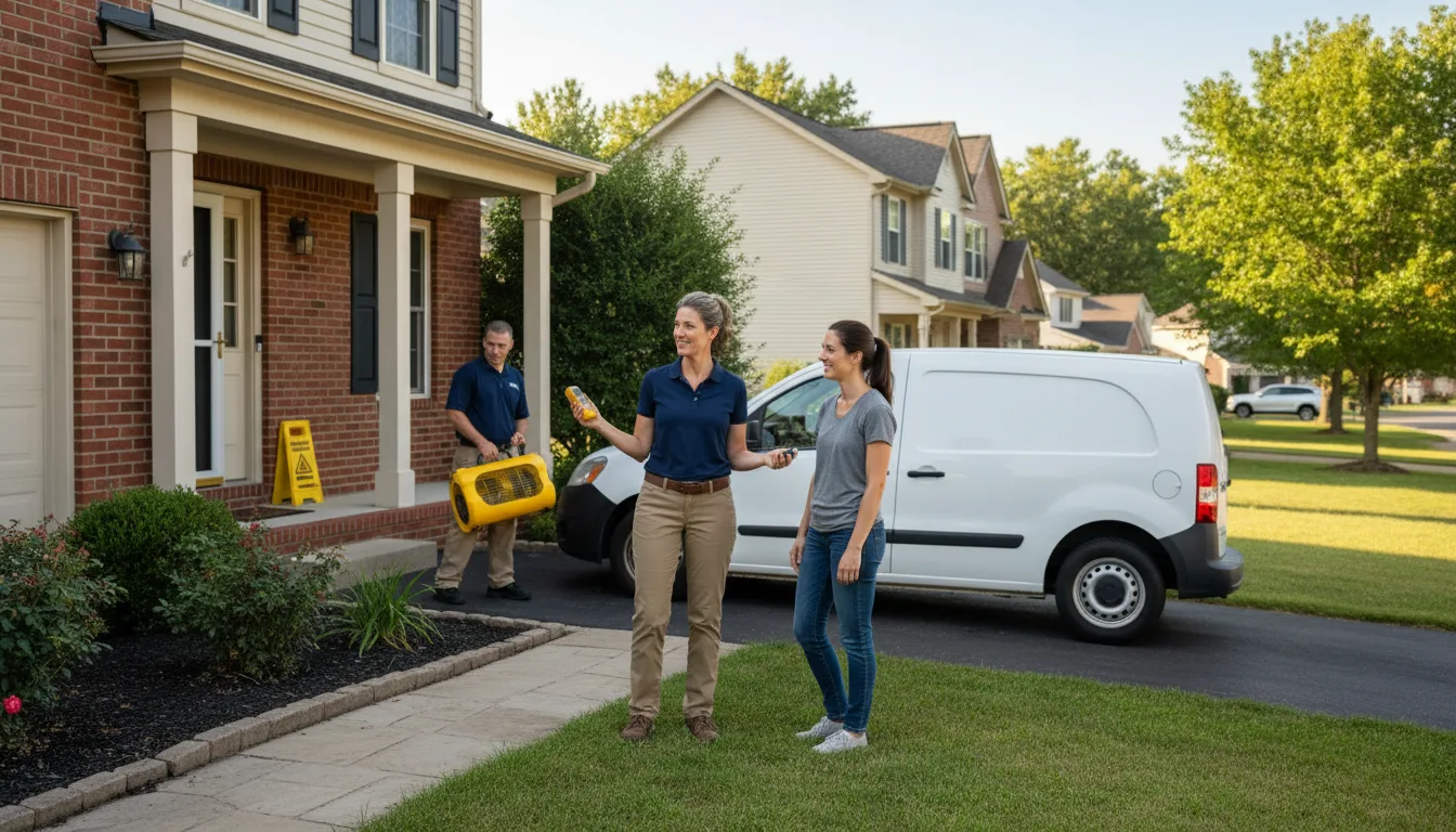 Residential water damage restoration in Kirkland, AZ